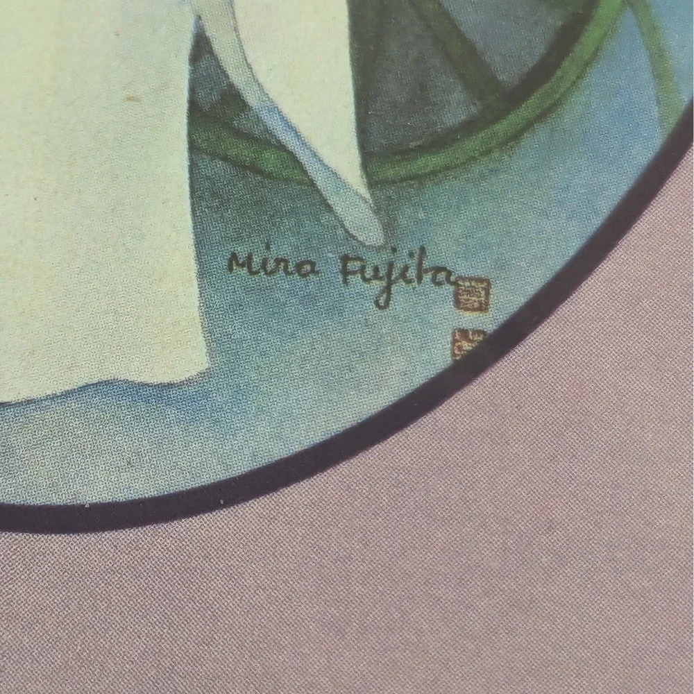 Vintage Mira Fujita Pierrot Mime Clown Gift Wrap Paper Sealed Michel Oks France